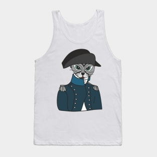 Cat soldier Tank Top